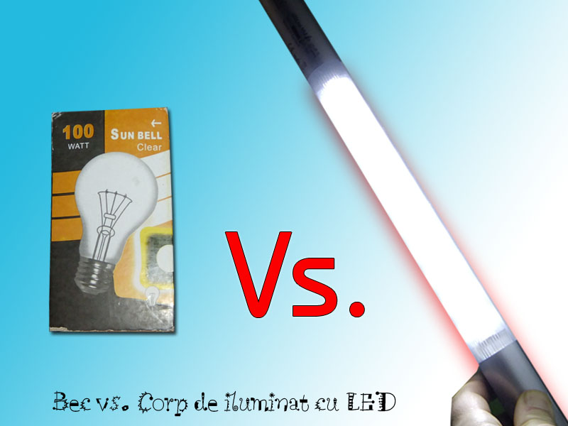 bec, corp de iluminat cu led